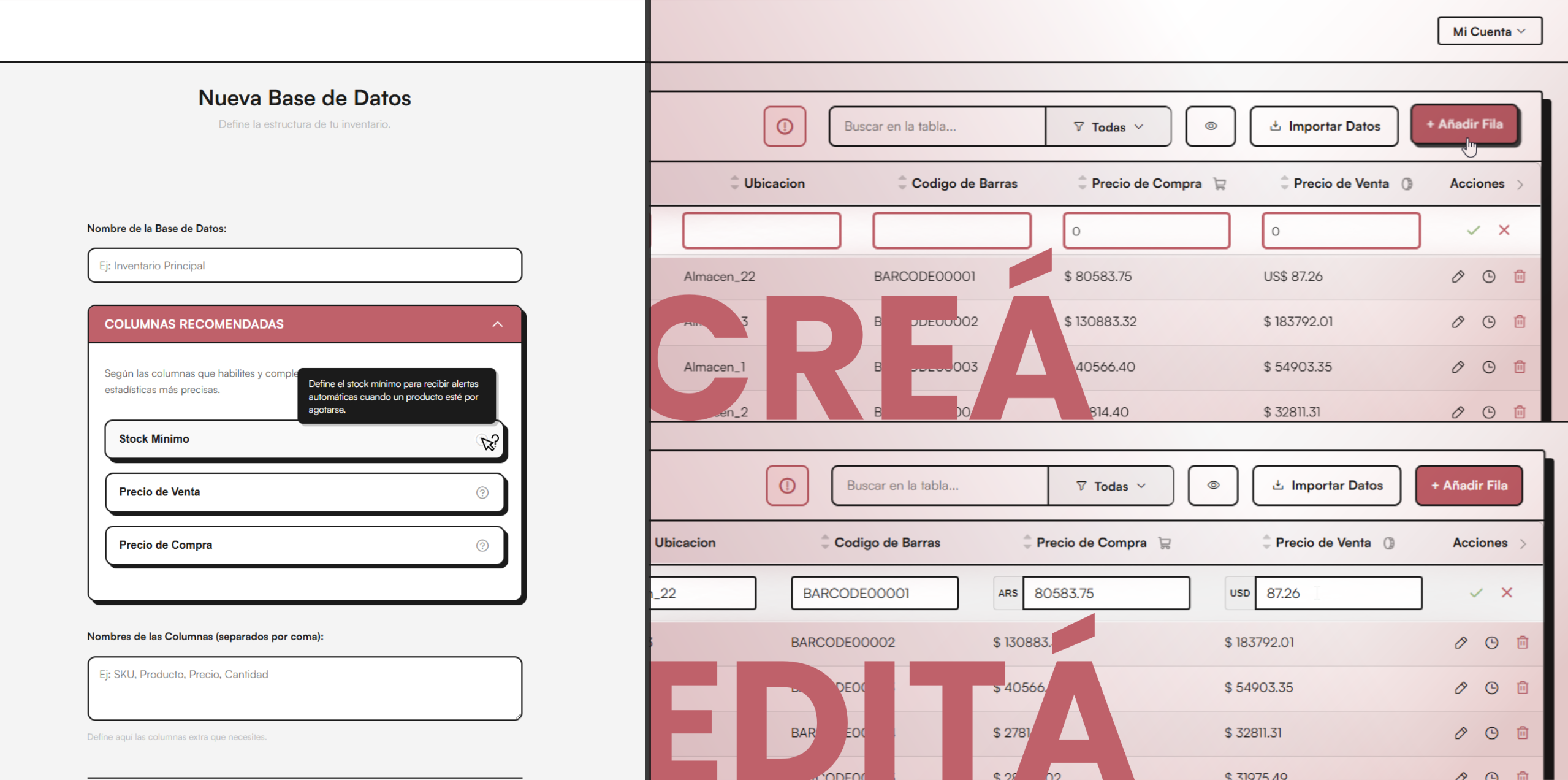 Tablas Dinámicas e Inventarios Personalizables